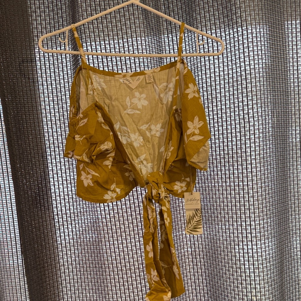 Sincerely Jules Mustard Floral Top